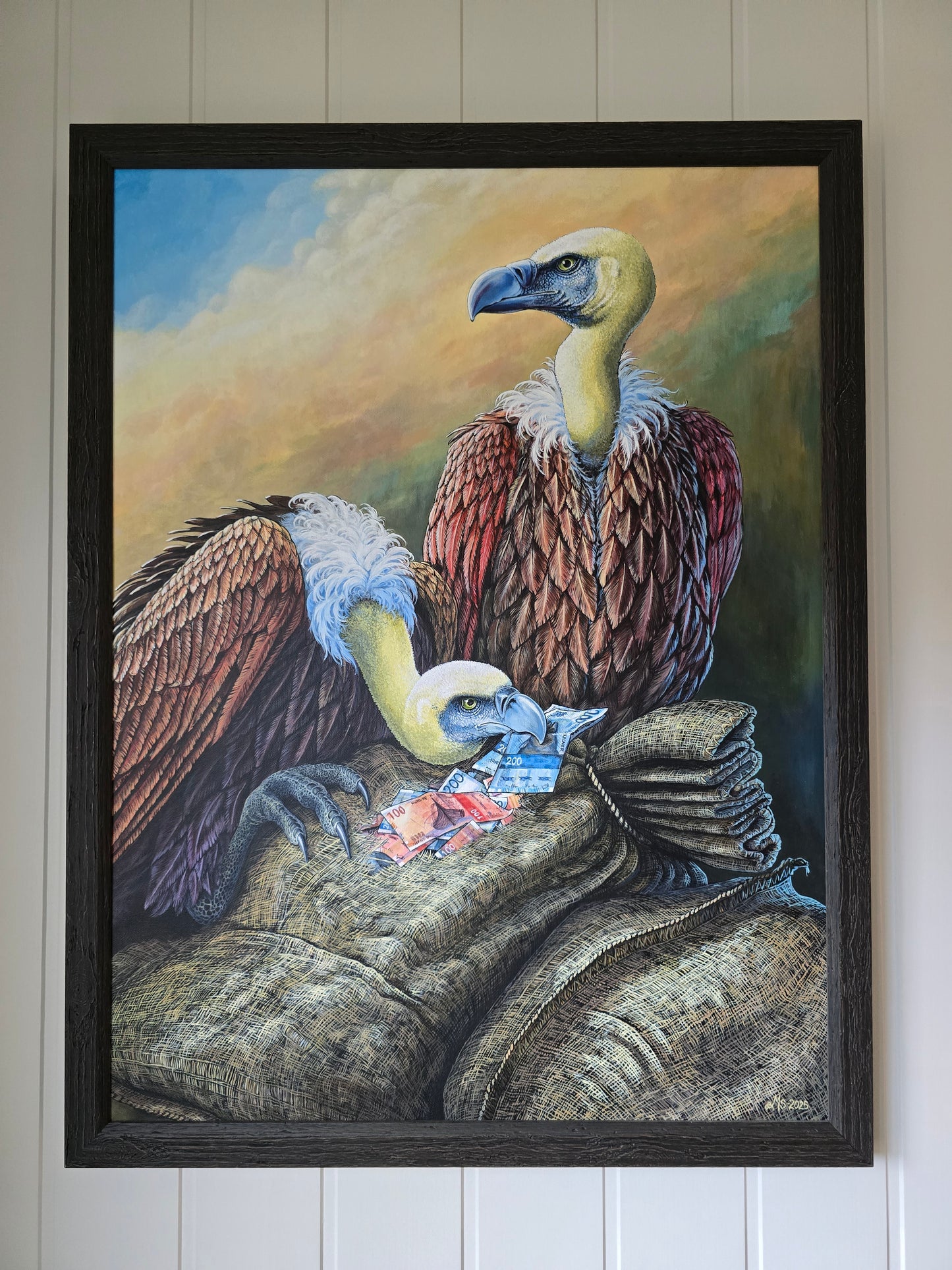 Kunstkopp - Kopp - Pengegribbene Svarthvit (325 ml, Svart)