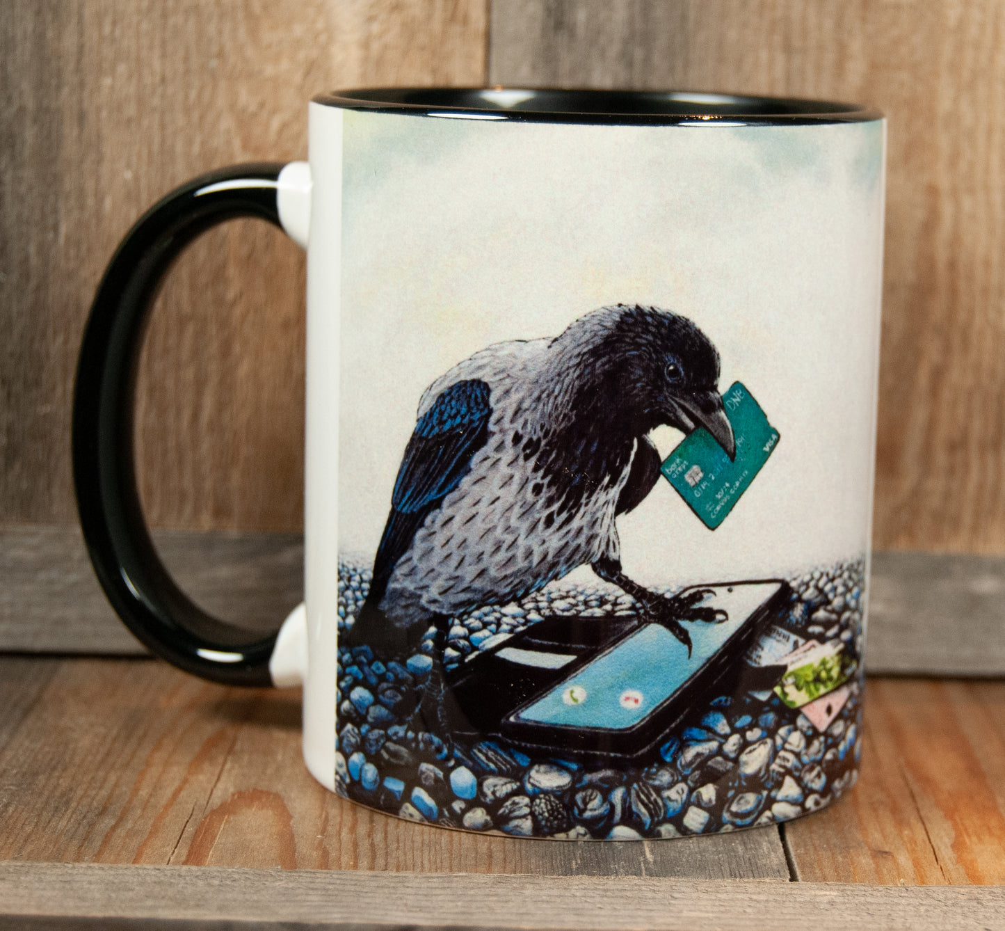 Kunstkopp - Kopp - Ugagnskråka (325 ml, Svart)