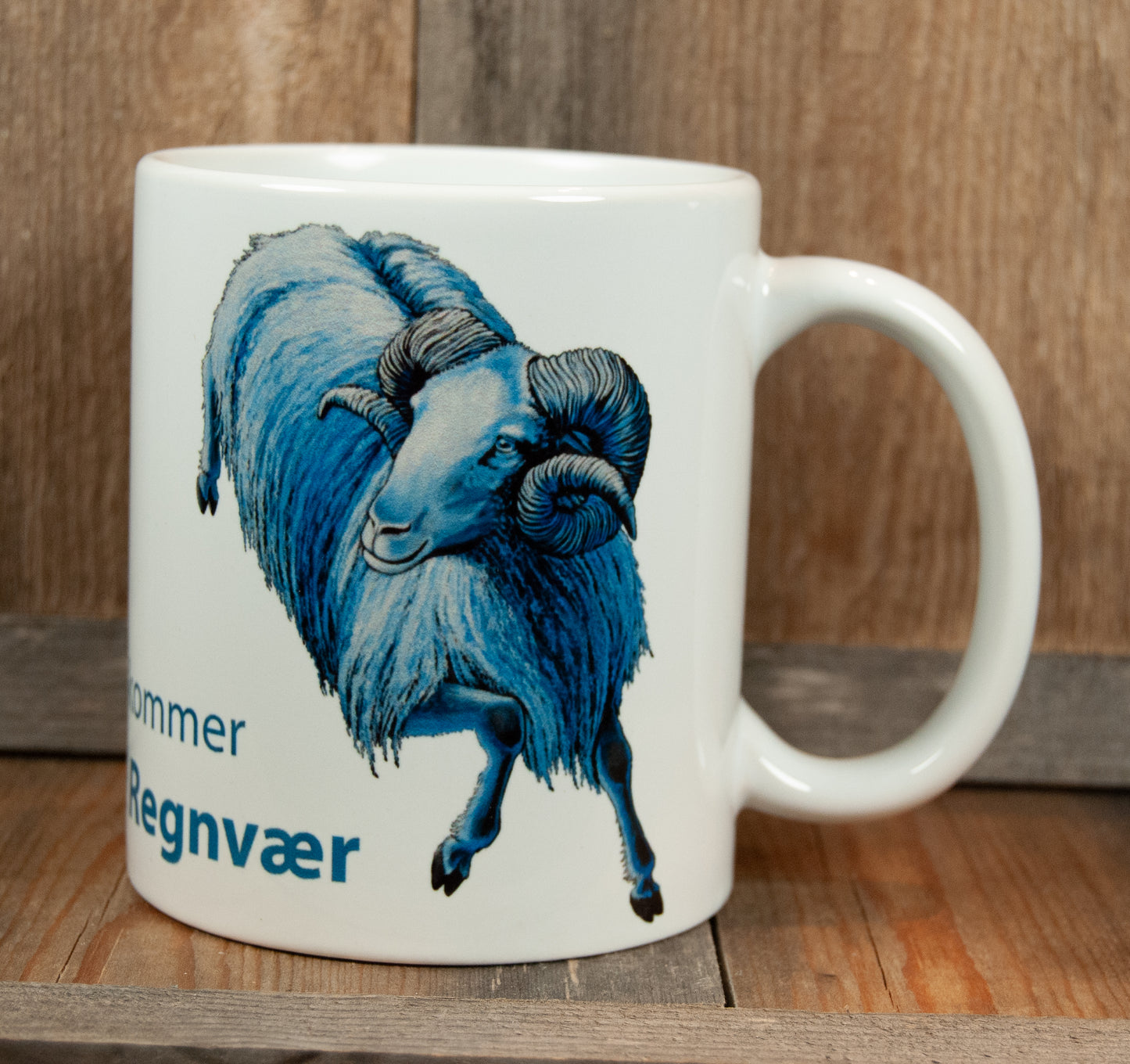 Kunstkopp - Nå Kommer Det Regnvær (325 ml, Hvit)