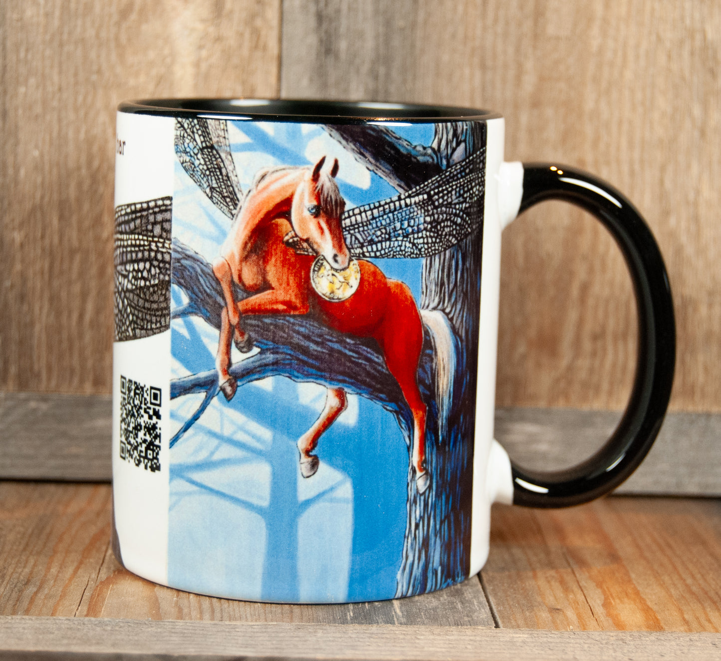 Kunstkopp - Kopp - Morgenstund Har Gull i Munn (325 ml, Svart)