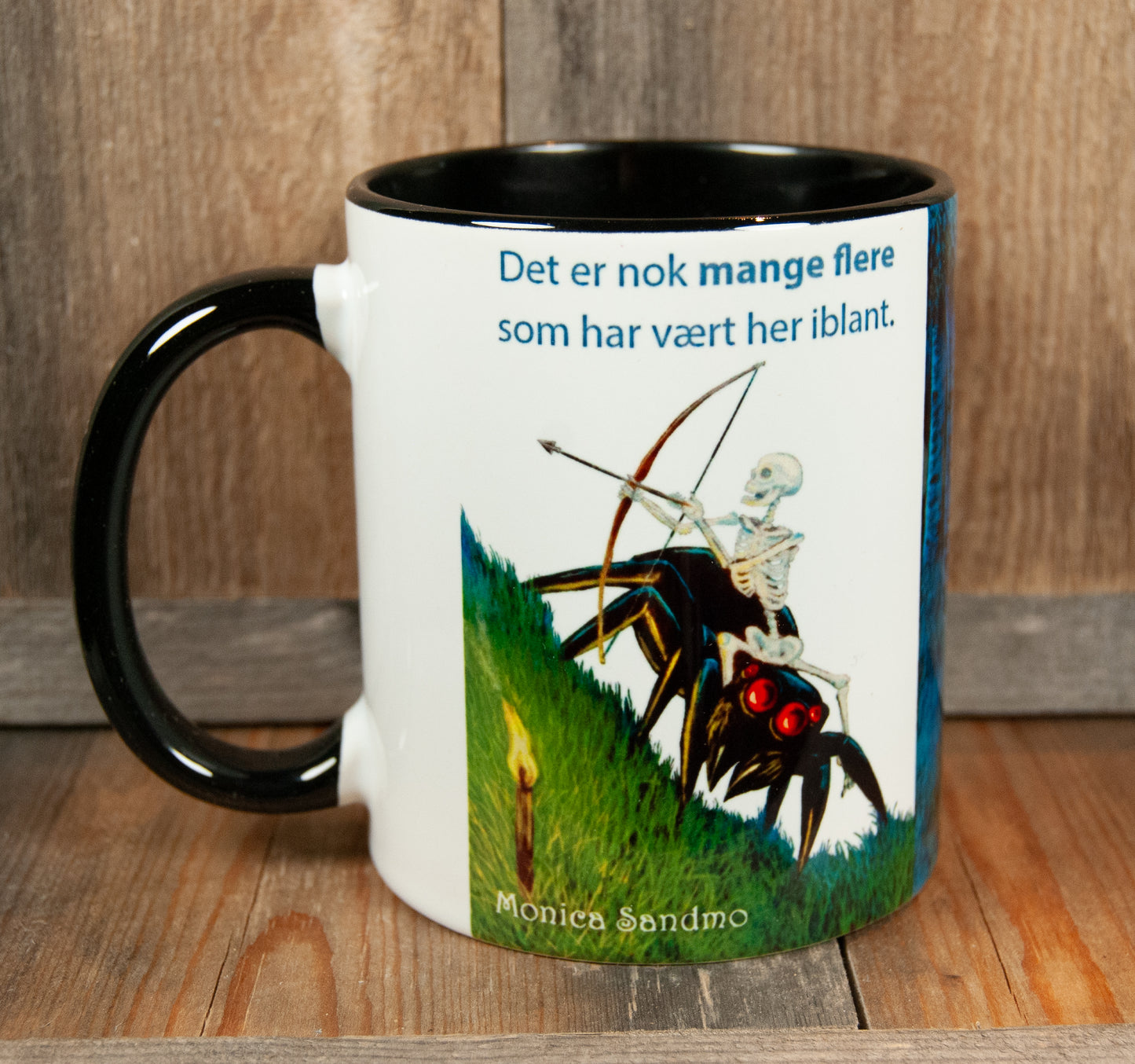 Kunstkopp - Edderkopprytter (Svart)