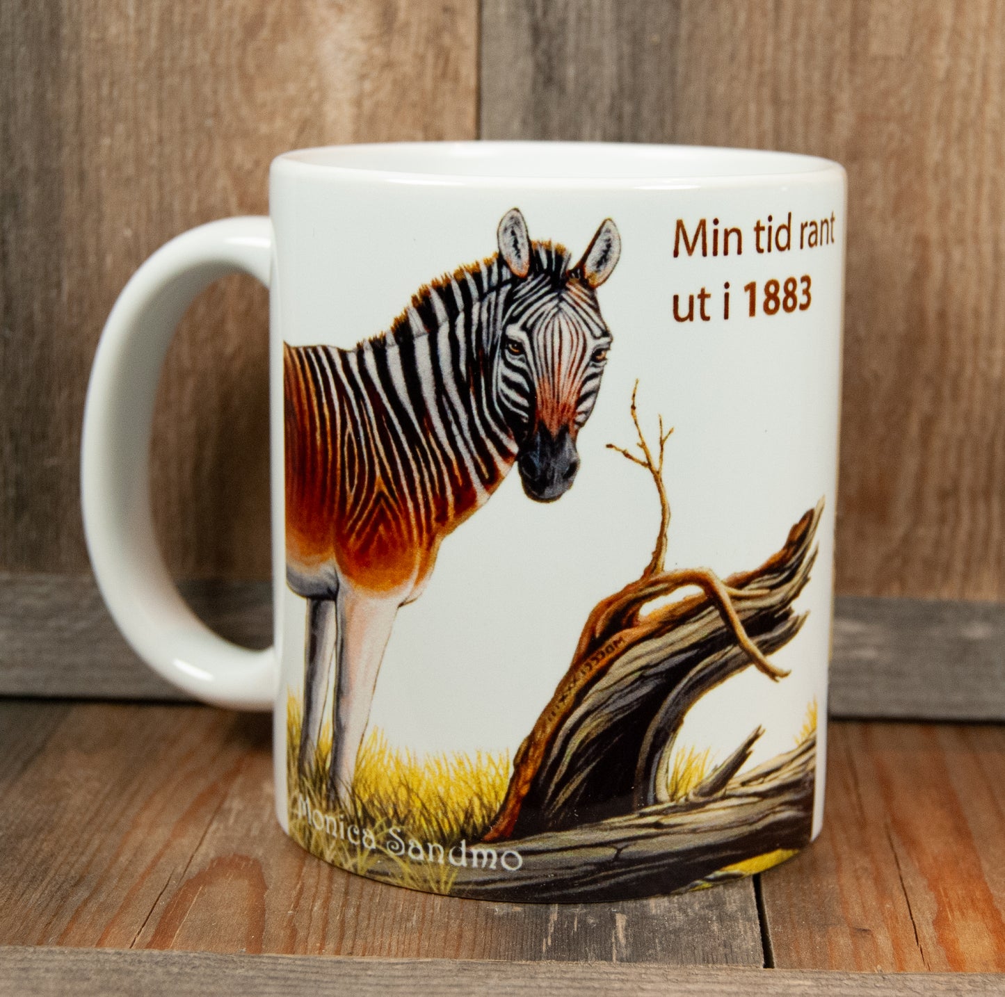 Kunstkopp Quagga Farger - Hvit Kopp 325ml