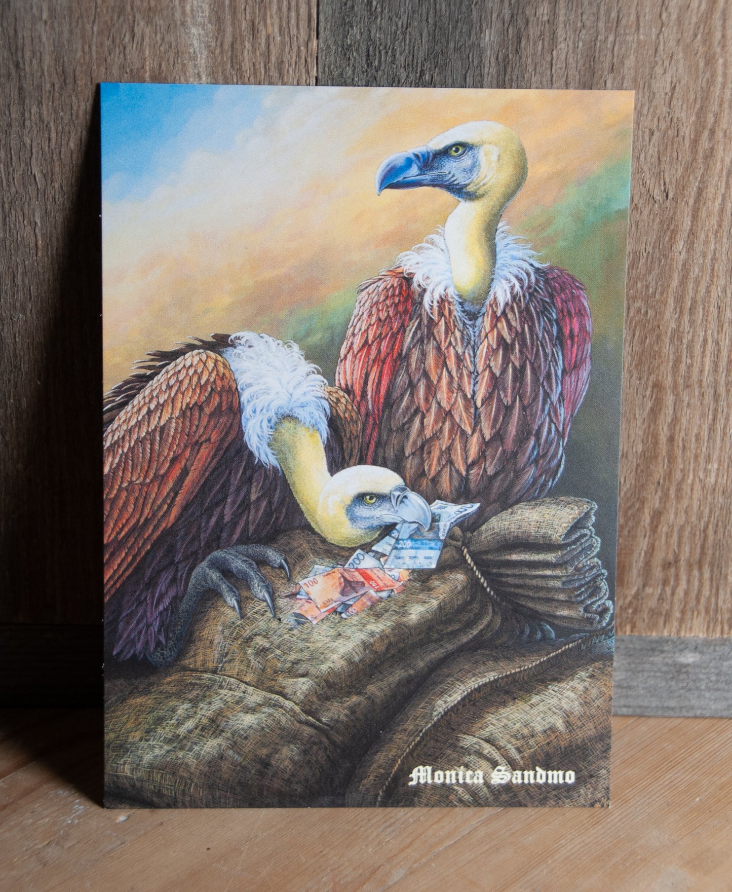 Kunstkort Pengegribbene - Postkort 10,4x15cm