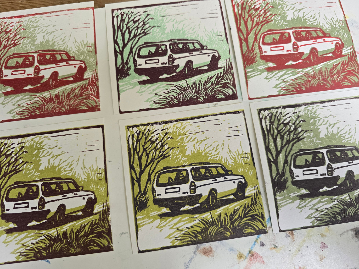 Linotrykk Kort - Begrenset Opplag