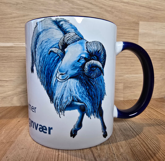 Kunstkopp - Nå Kommer Det Regnvær (325 ml, Mørk Blå)