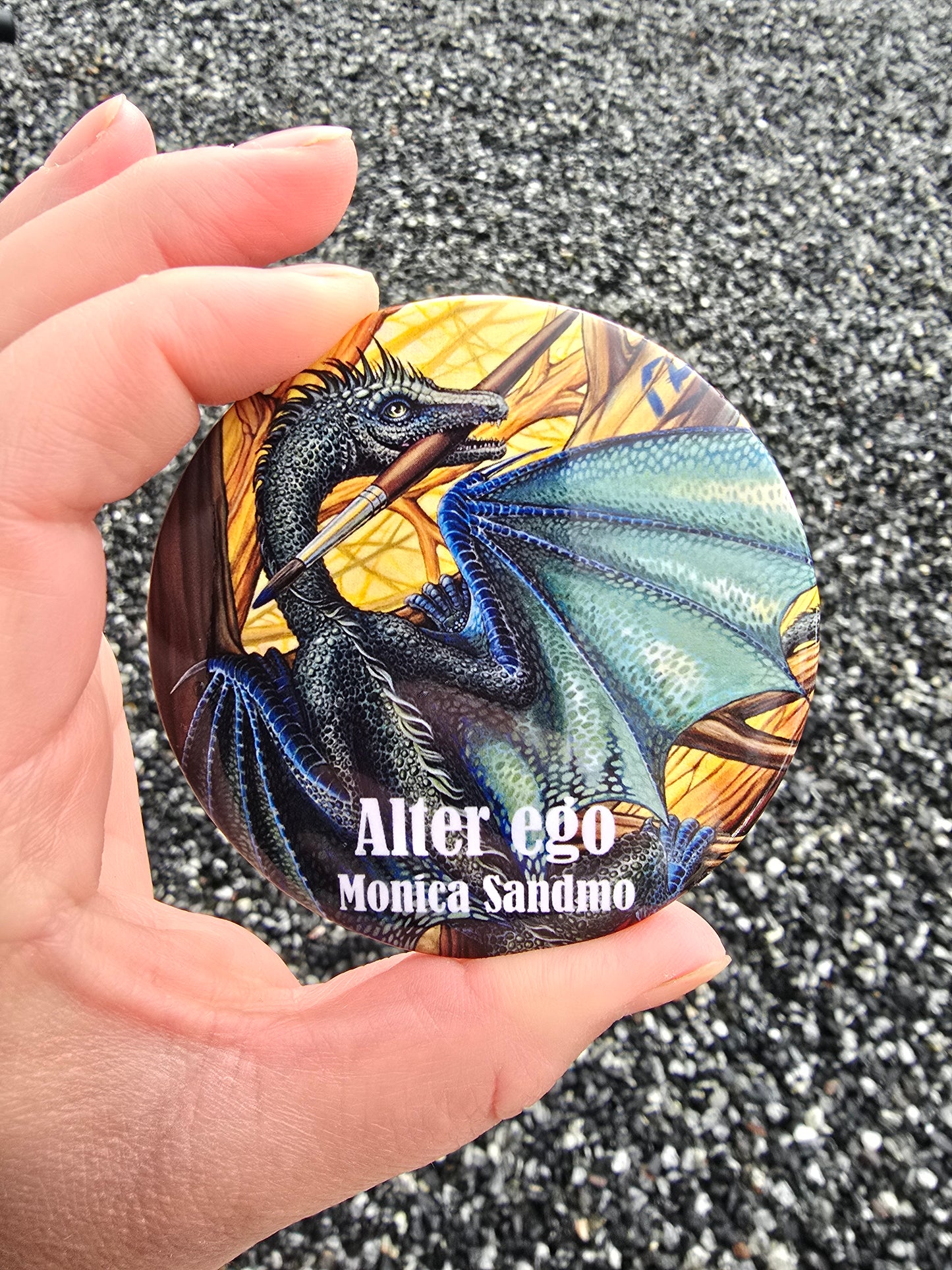 Kjøleskapsmagnet Alter Ego Rund - 7,5cm