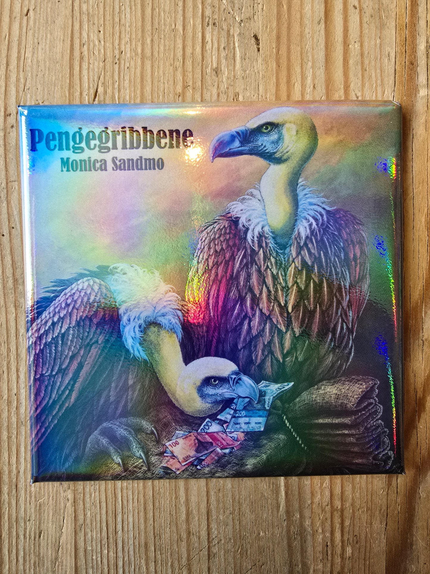 Kjøleskapsmagnet Pengegribber Firkantet - 8x8cm