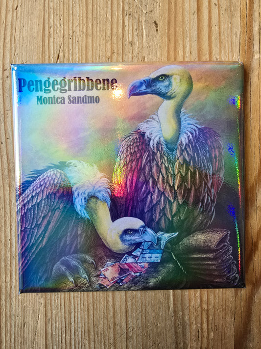 Kjøleskapsmagnet Pengegribber Firkantet - 8x8cm