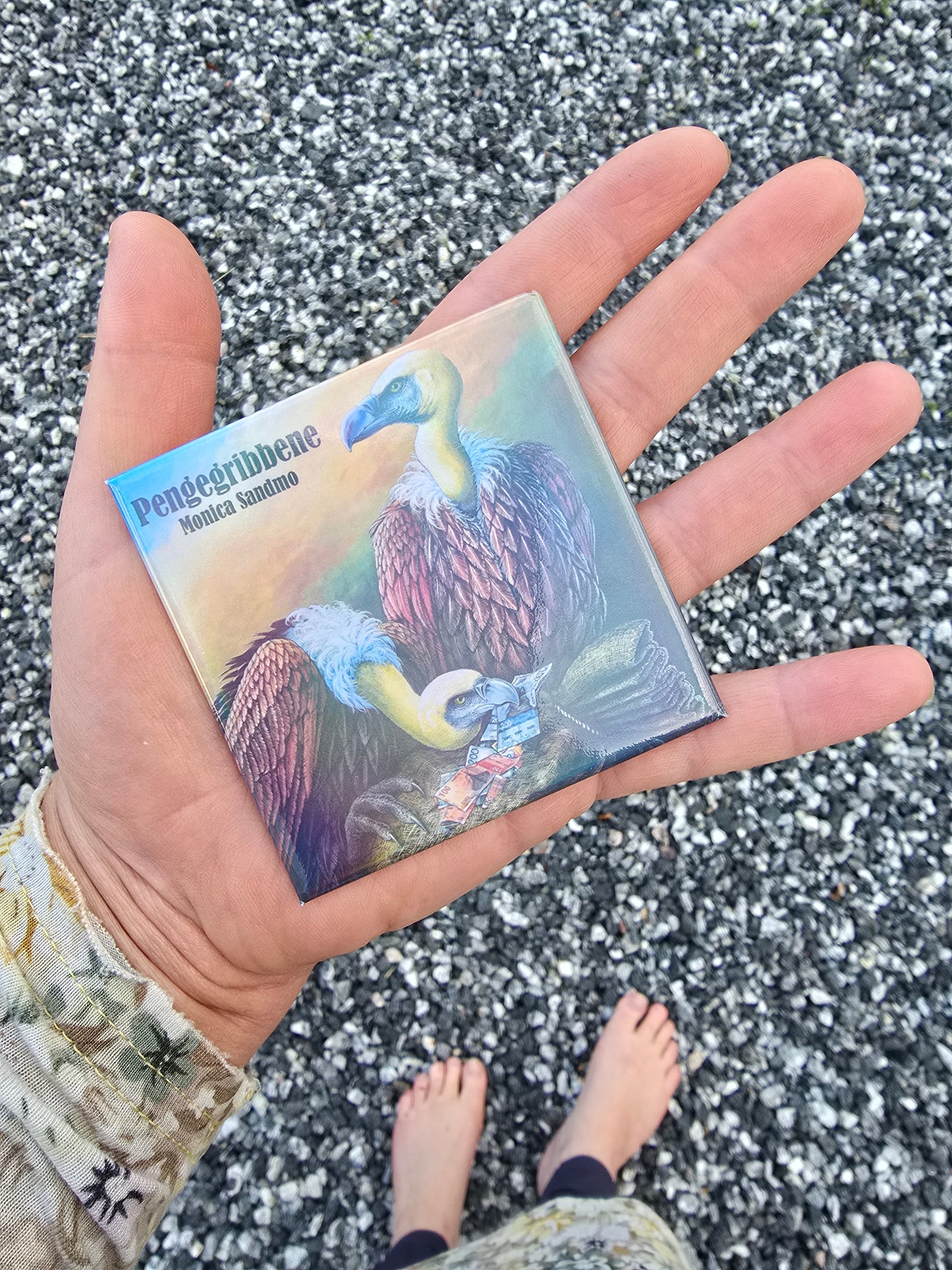 Kjøleskapsmagnet Pengegribber Firkantet - 8x8cm