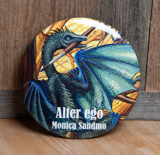 Kjøleskapsmagnet Alter Ego Rund - 7,5cm