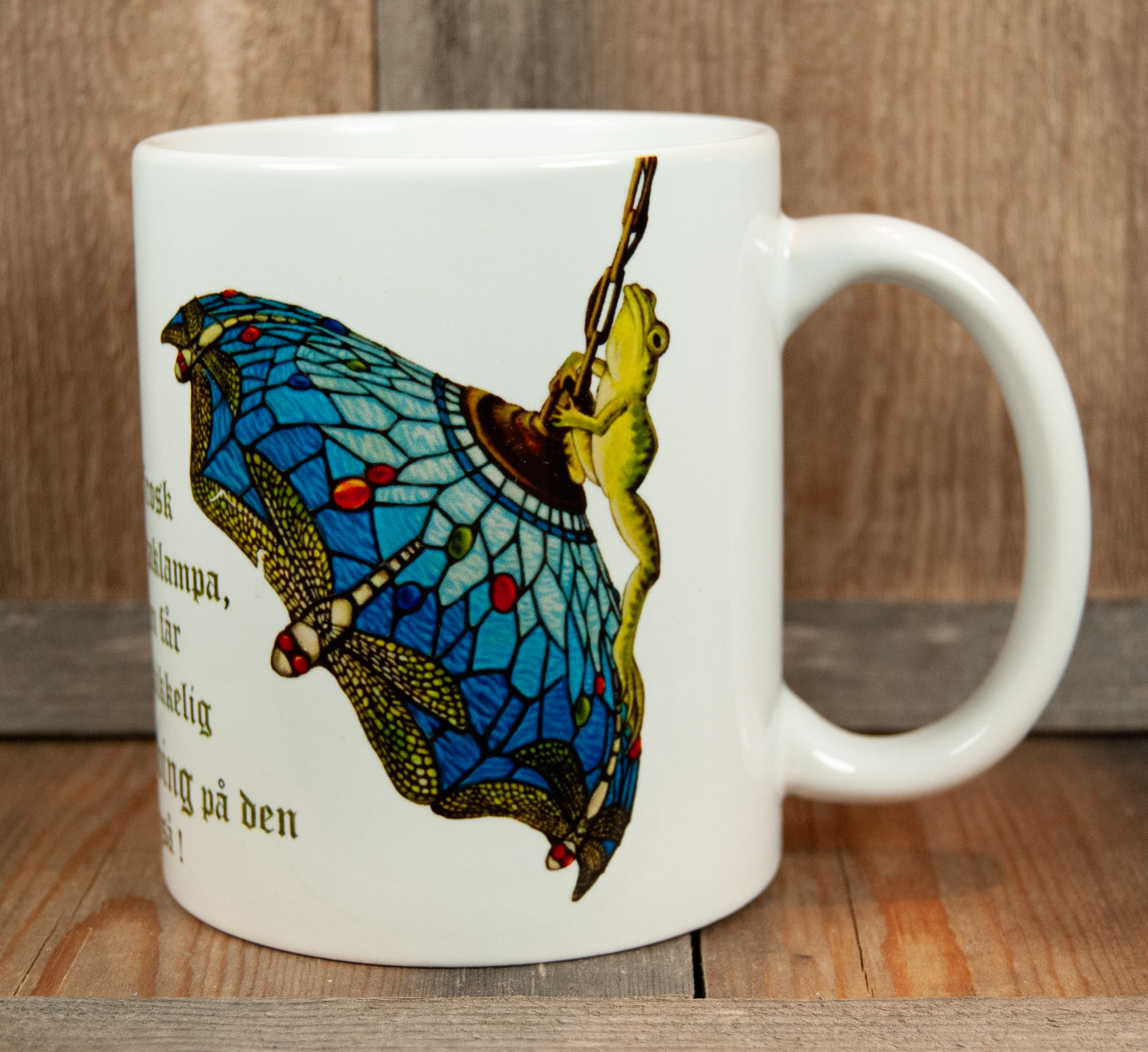 Kunstkopp Frosk i Taklampa - Hvit Kopp 325ml