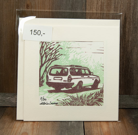 Håndlaget Linotrykk, Volvo 240 stasjonsvogn, dobbelt kort, 11/ 30