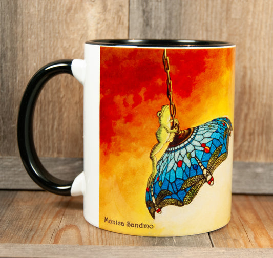 Kunstkopp Frosk i Taklampa - Svart innside 325ml