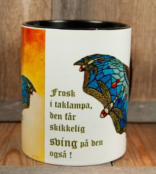 Kunstkopp Frosk i Taklampa - Svart innside 325ml