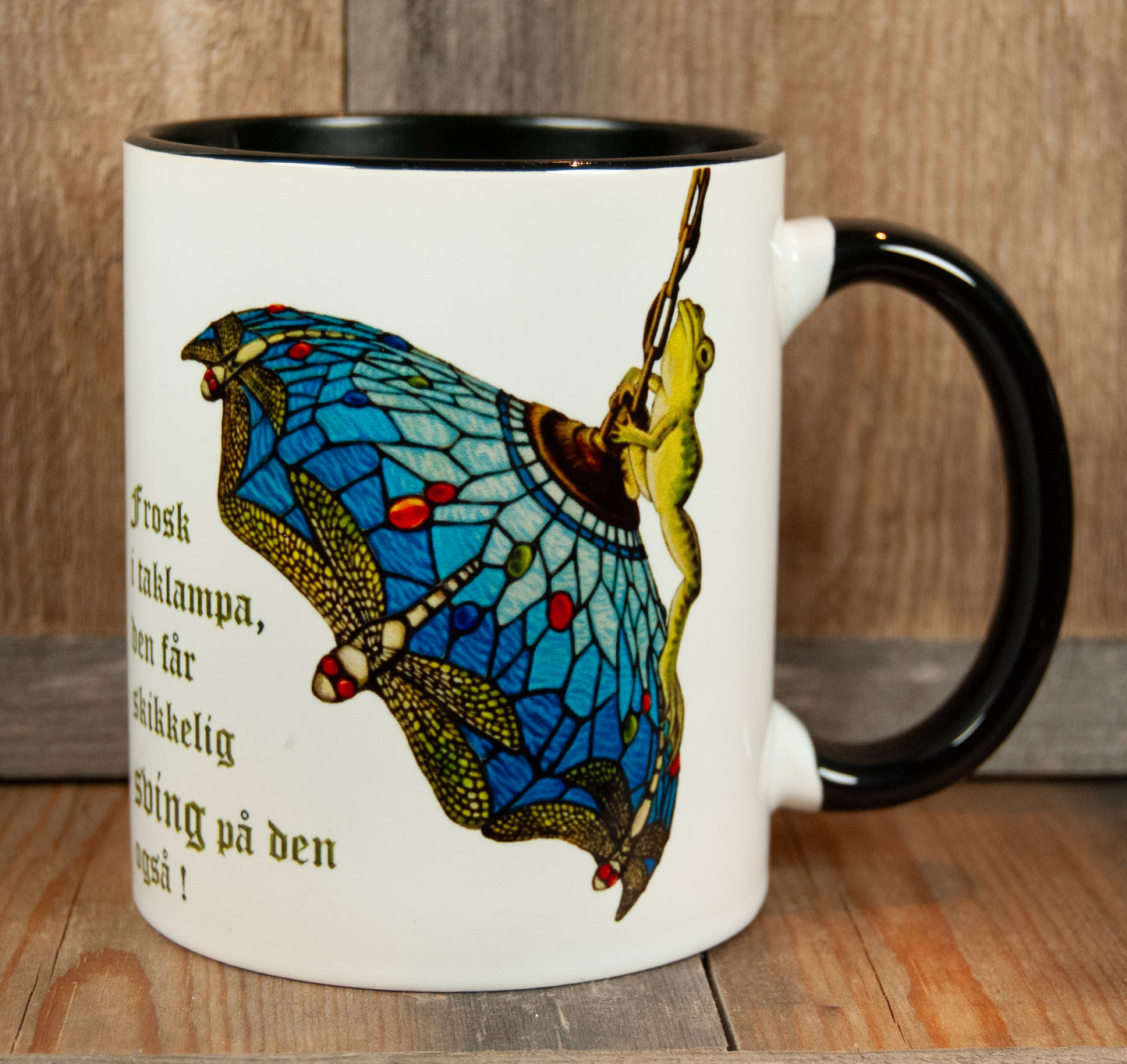 Kunstkopp Frosk i Taklampa - Svart innside 325ml