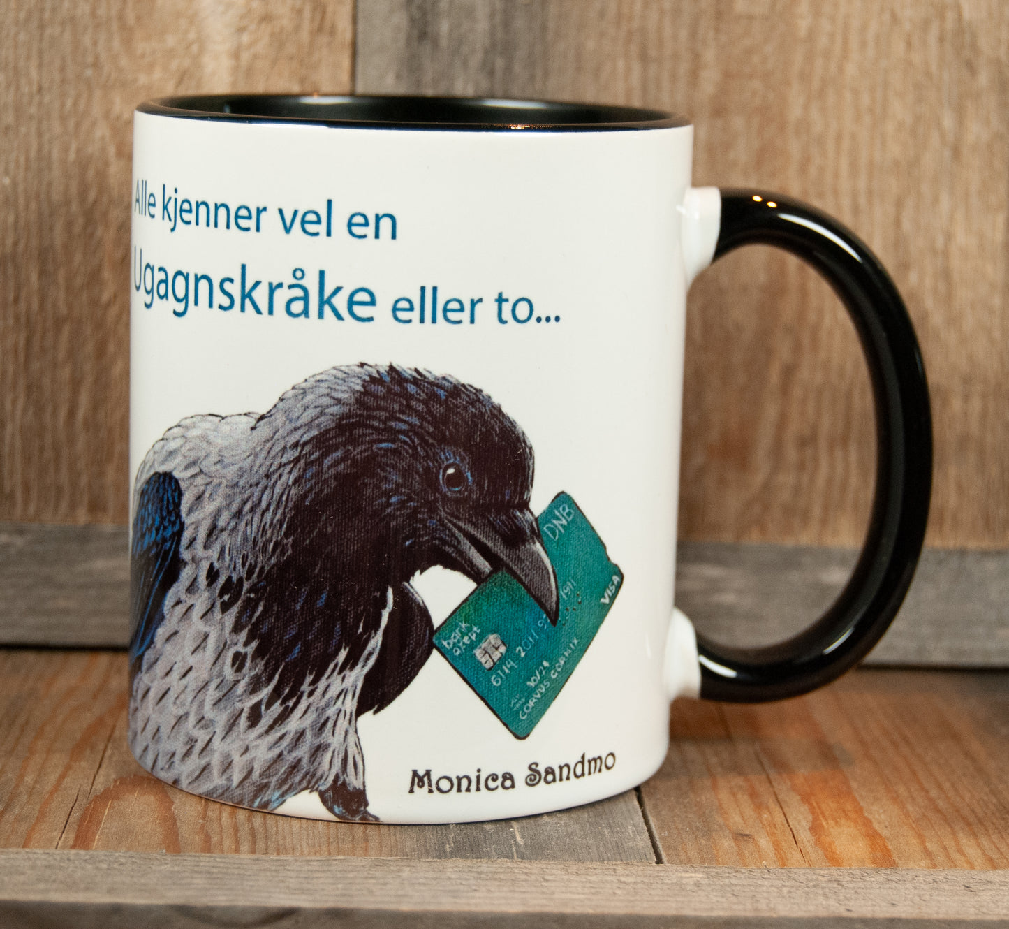 Kunstkopp - Kopp - Ugagnskråka (325 ml, Svart)