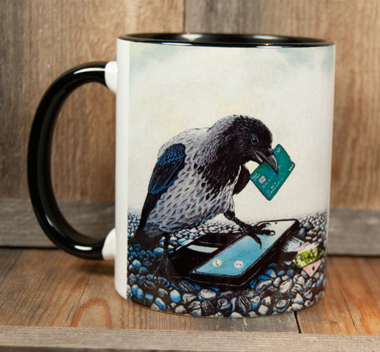 Kunstkopp - Kopp - Ugagnskråka (325 ml, Svart)