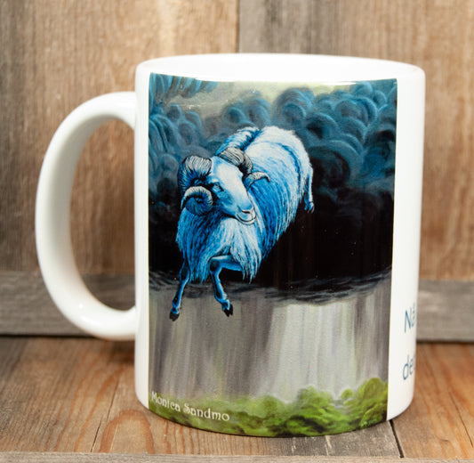 Kunstkopp - Nå Kommer Det Regnvær (325 ml, Hvit)