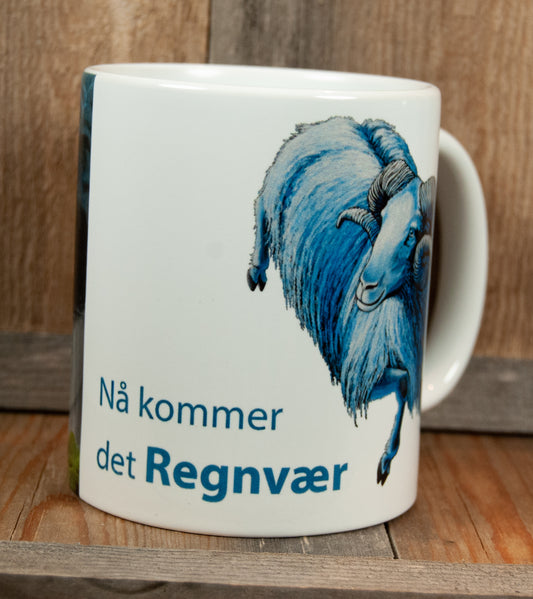 Kunstkopp - Nå Kommer Det Regnvær (325 ml, Hvit)