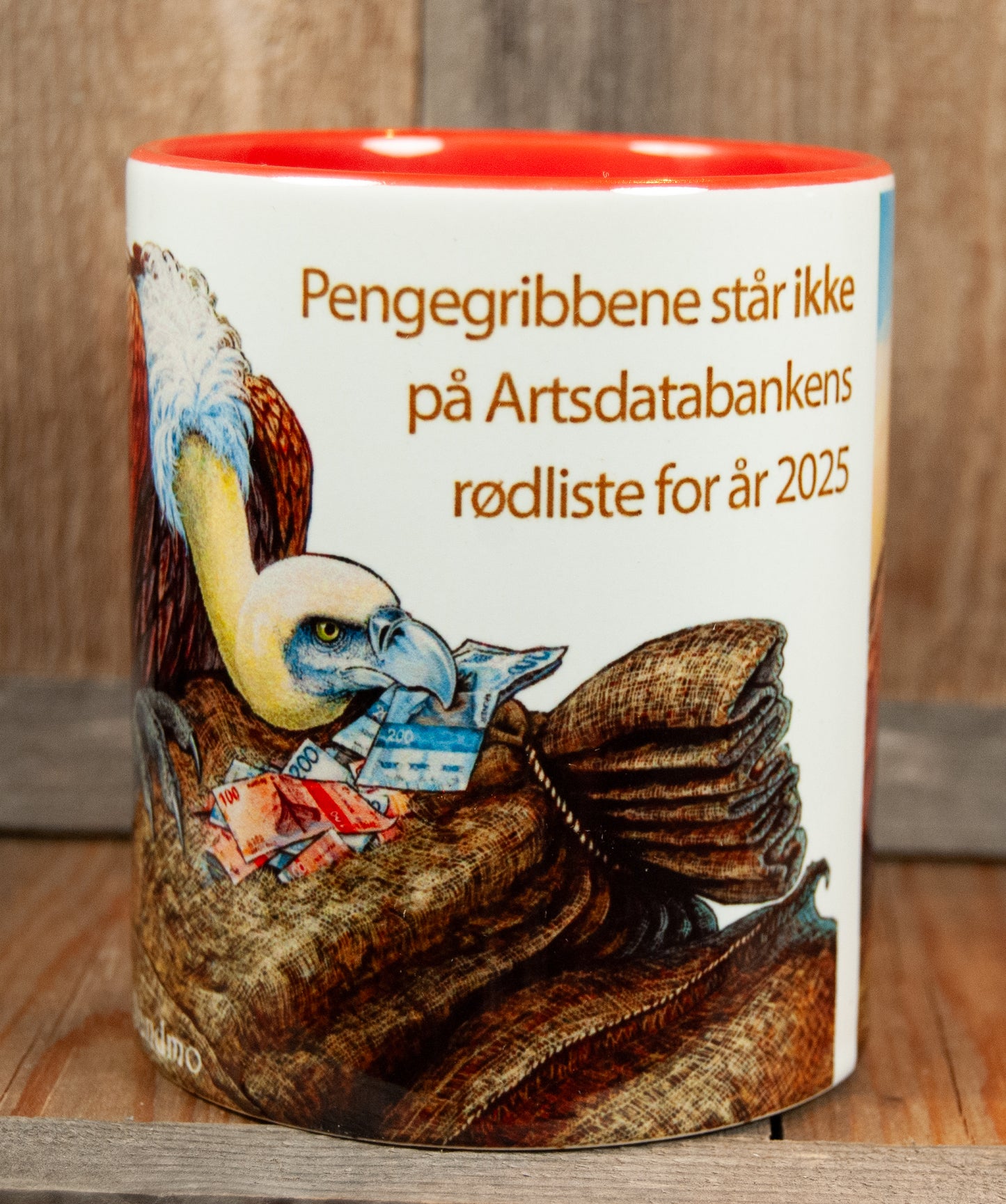 Kunstkopp - Kopp - Pengegribbene (325 ml, Rød)