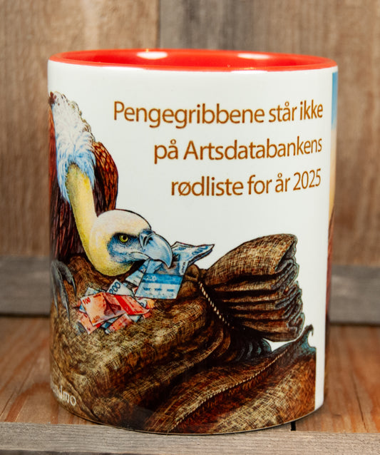 Kunstkopp - Kopp - Pengegribbene (325 ml, Rød)