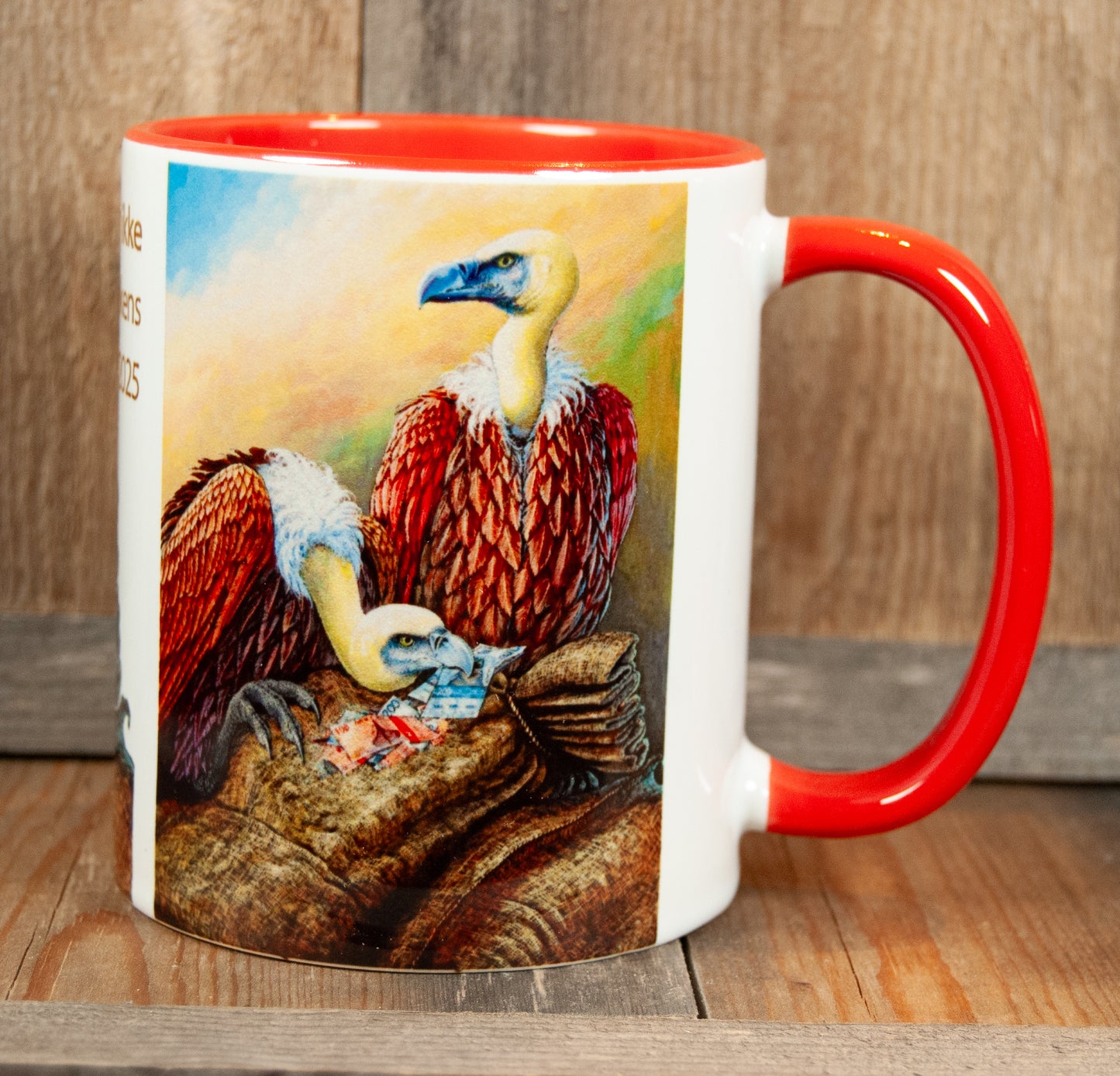 Kunstkopp - Kopp - Pengegribbene (325 ml, Rød)