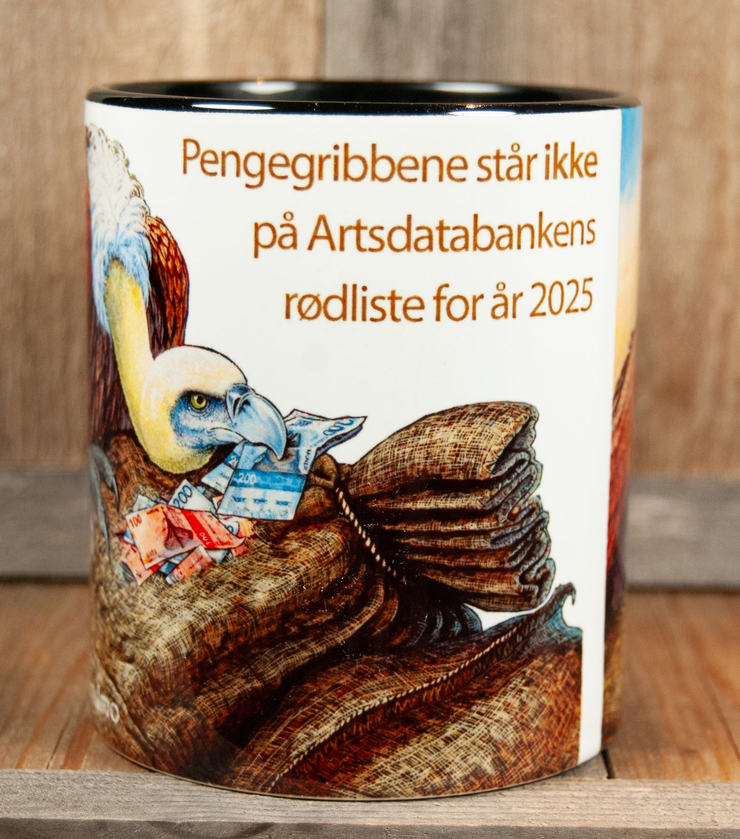 Kunstkopp - Kopp - Pengegribbene (325 ml, Svart)