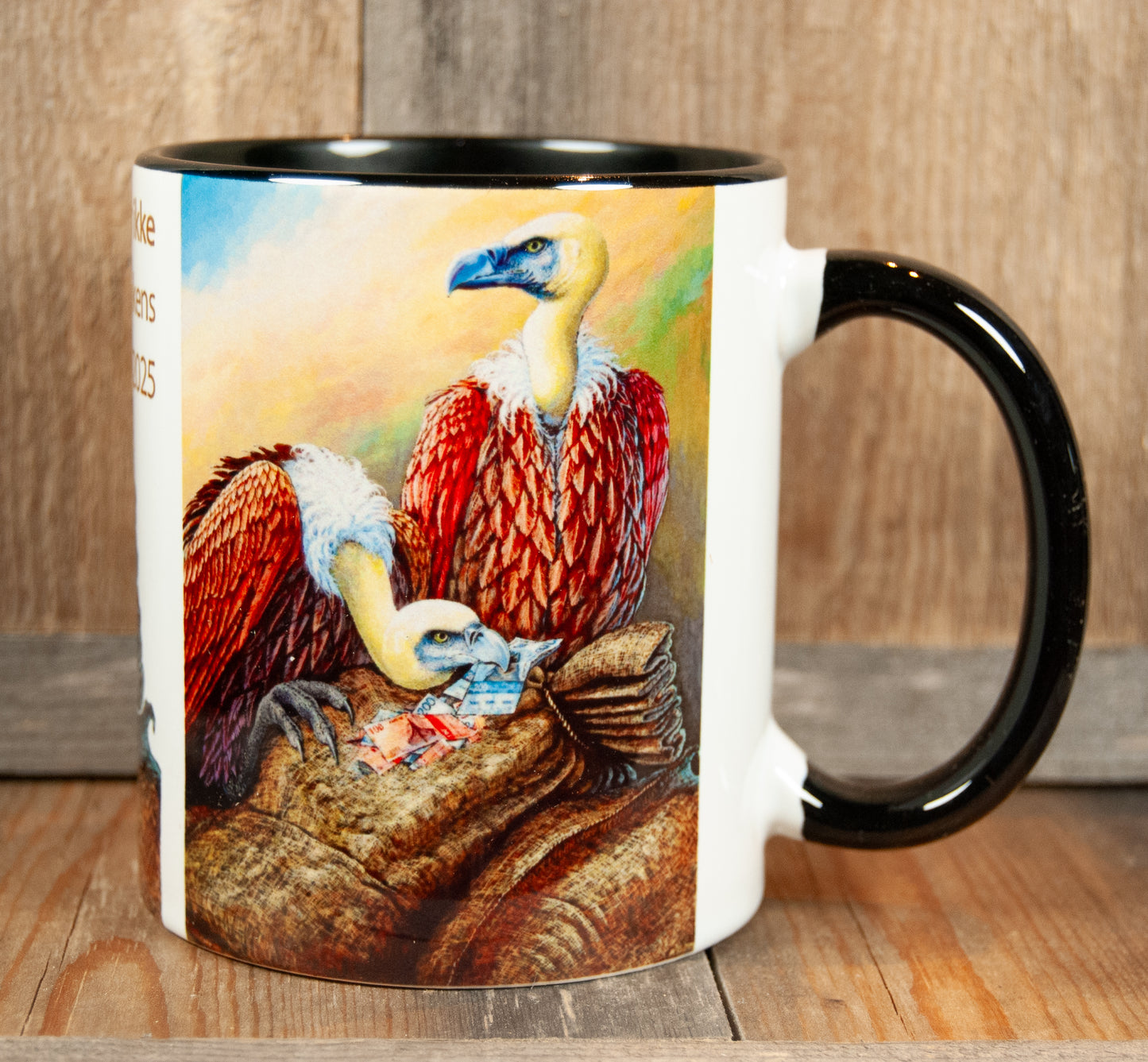 Kunstkopp - Kopp - Pengegribbene (325 ml, Svart)