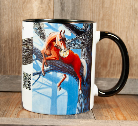 Kunstkopp - Kopp - Morgenstund Har Gull i Munn (325 ml, Svart)