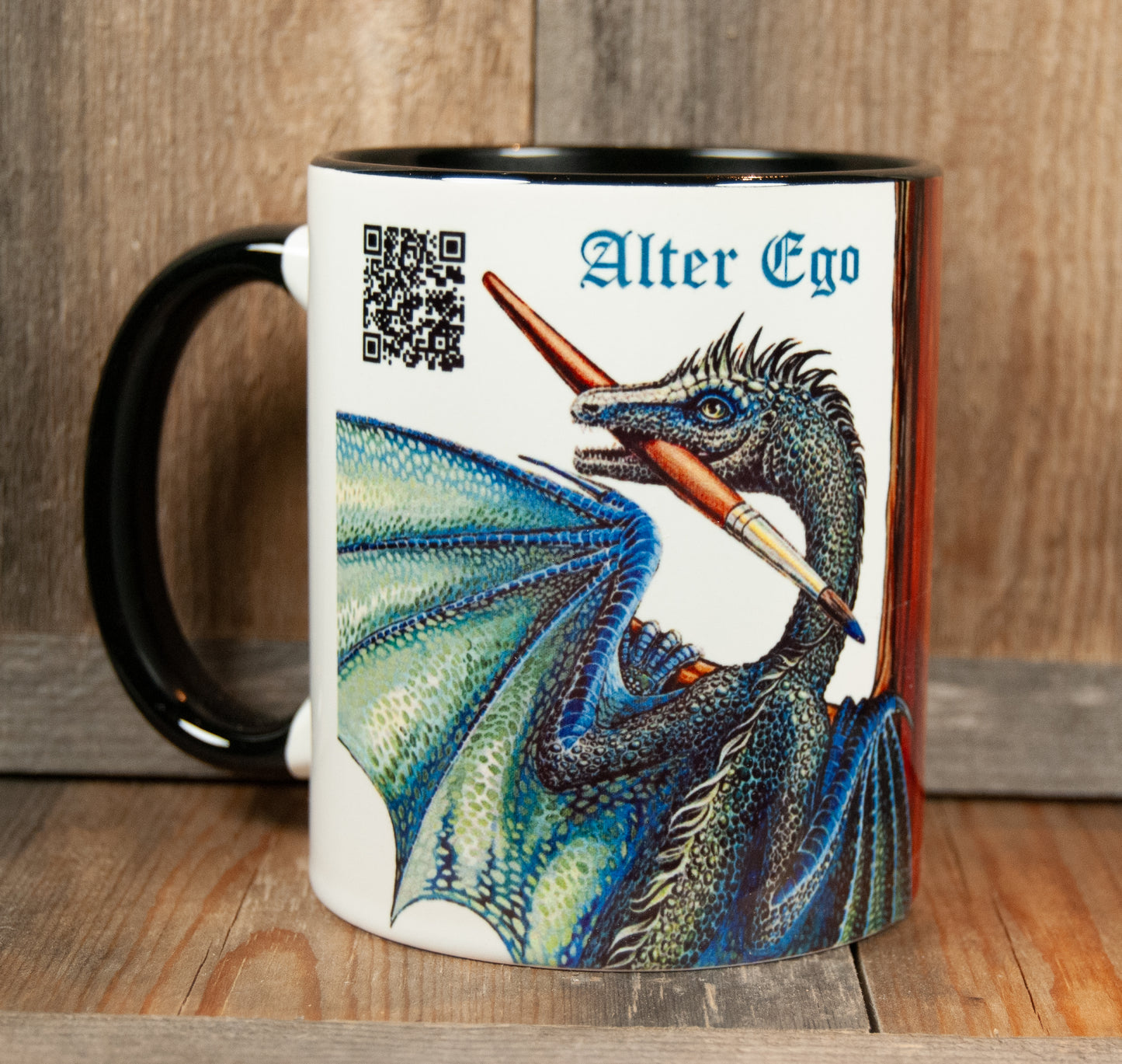 Kunstkopp Alter Ego - Svart innside kopp 325ml