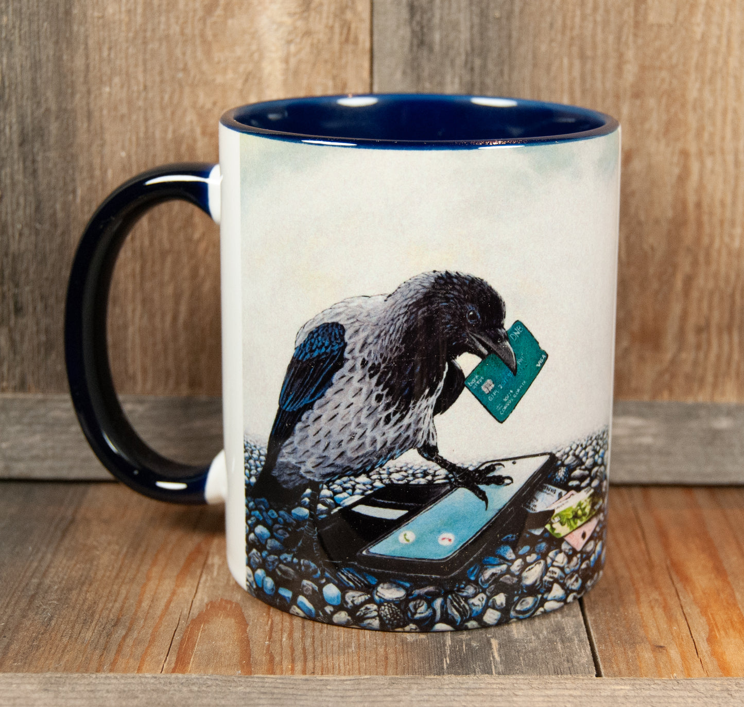 Kunstkopp - Kopp - Ugagnskråka (325 ml, Mørk Blå)