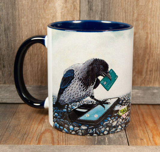 Kunstkopp - Kopp - Ugagnskråka (325 ml, Mørk Blå)