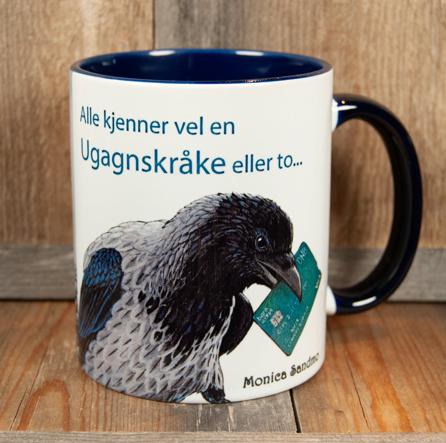 Kunstkopp - Kopp - Ugagnskråka (325 ml, Mørk Blå)