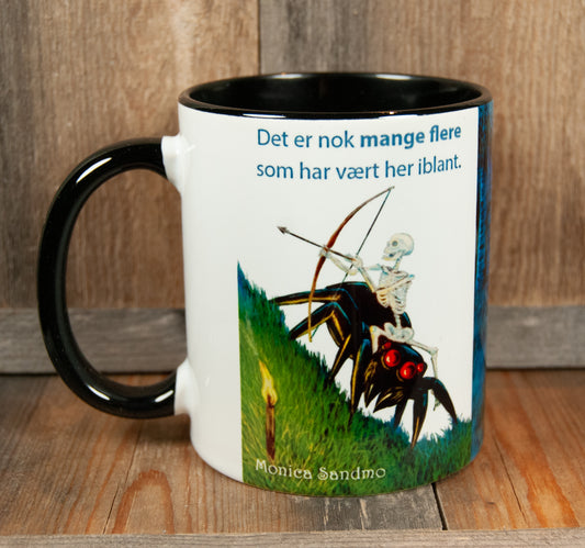 Kunstkopp - Edderkopprytter (Svart)