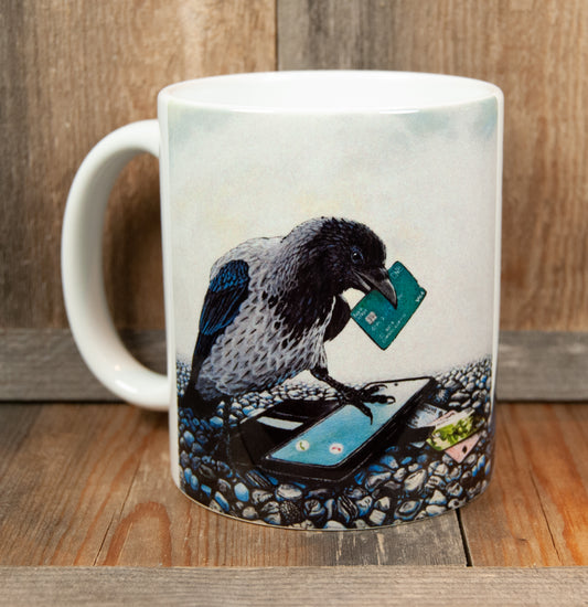 Kunstkopp - Kopp - Ugagnskråka (325 ml, Hvit)